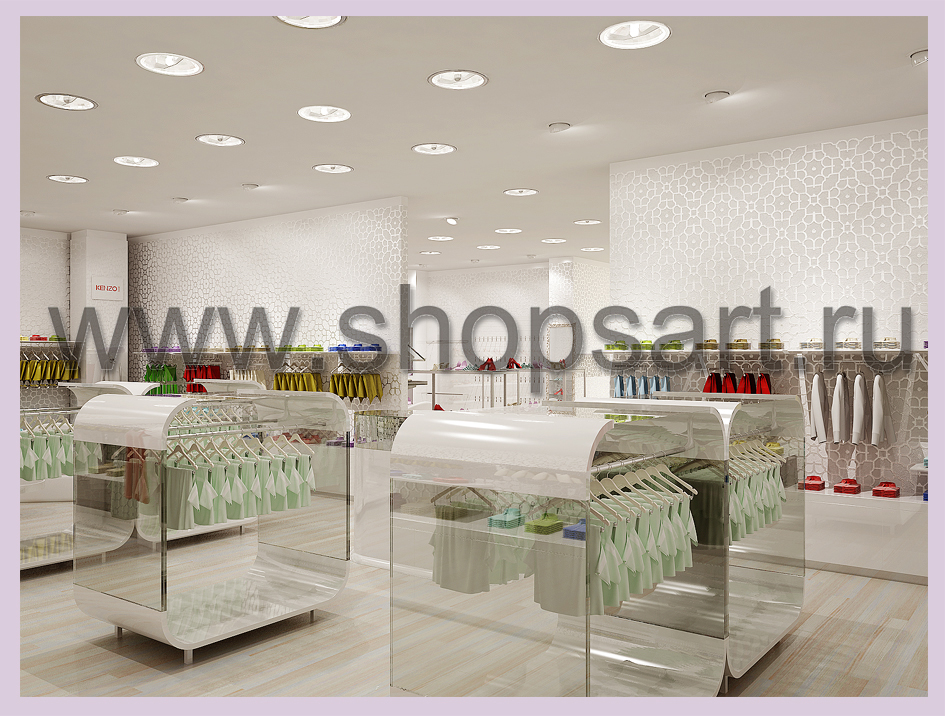 3D визуализация дизайн-проекта детского магазина “ВИННИ” в ТЦ “ЮНИМОЛЛ”