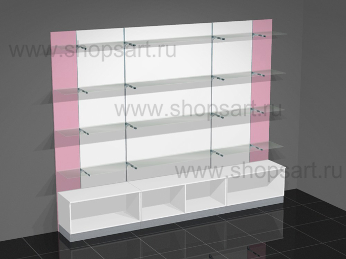 Стеллажи для парфюмерии с открытыми