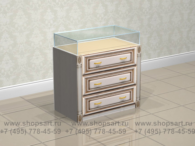 Комод для магазина детской одежды Элит Голд