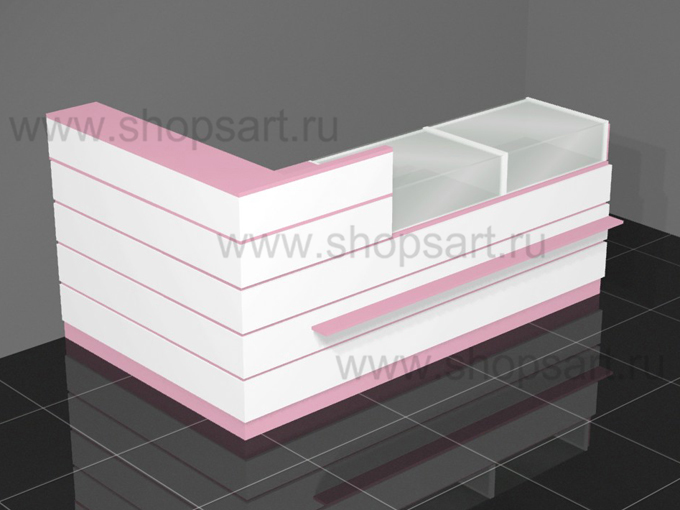 Кассовый узел с торговыми прилавками 2500х1600х1200мм.