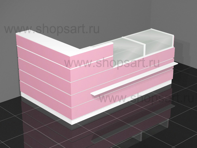 Кассовый узел с прилавками для выкладки товара 2500х1600х1200мм.