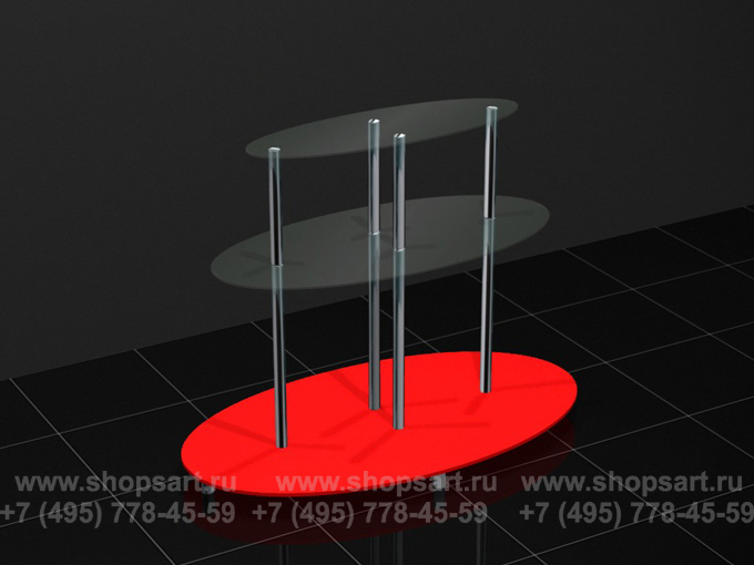Витрина островная открытая.