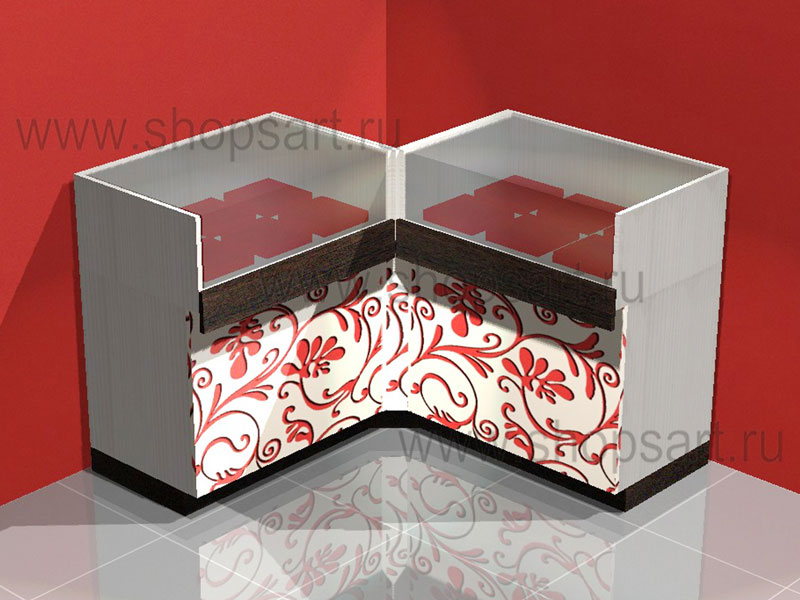 Прилавки для выкладки ювелирных изделий (внутренний угол)