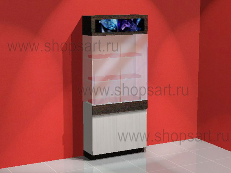 Витрина стеклянная.