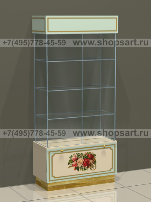 Витрина с полками Винтаж