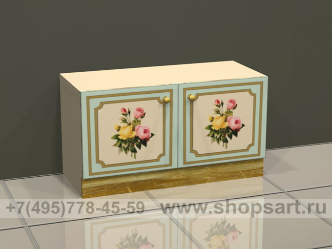 Тумба накопитель распашные дверки Винтаж