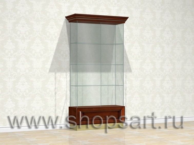 Витрина ювелирная, стеклянная, для ювелирных украшений.