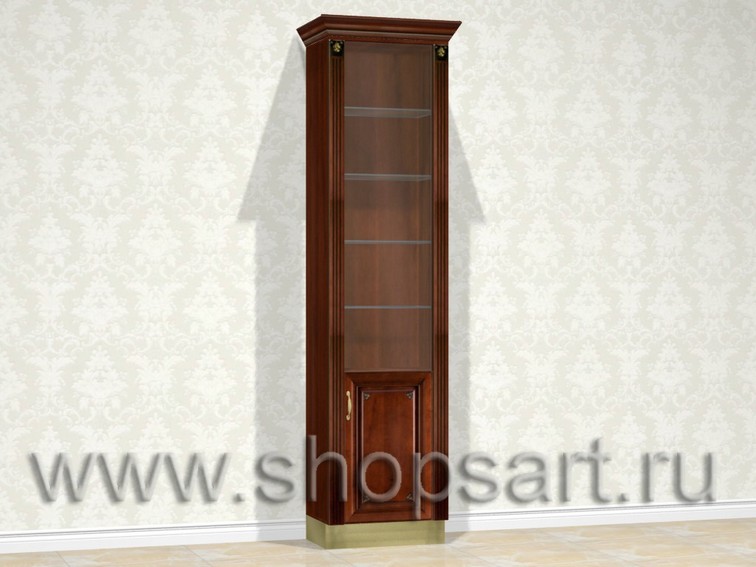 Шкаф для часов с распашной дверкой.