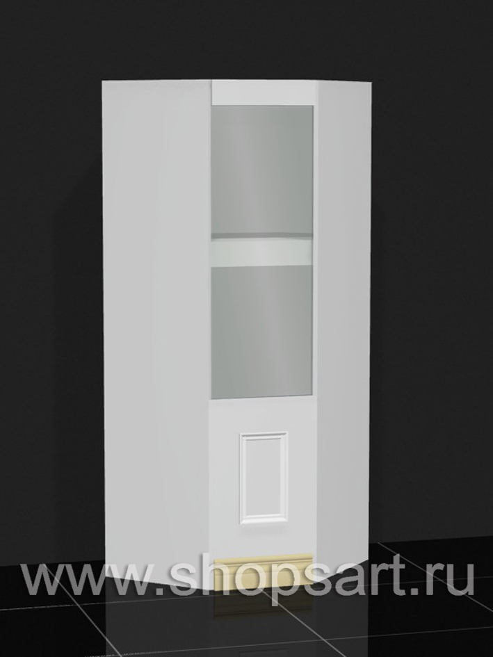 Витрина угловая внутренняя, трапеция.