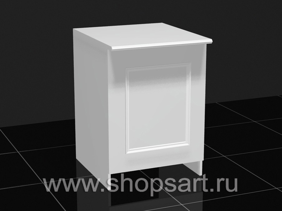 Калитка из ЛДСП белого цвета, распашная и откидвая.