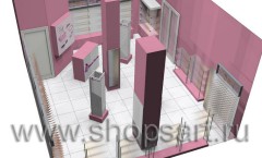 Визуализация ювелирного магазина на основе коллекции De Luxe