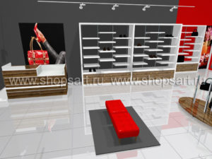 Торговое оборудование для магазинов обуви ГЛАМУР