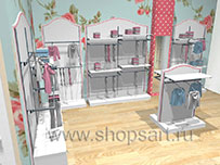 Торговое оборудование для магазинов одежды ПРЕМИУМ