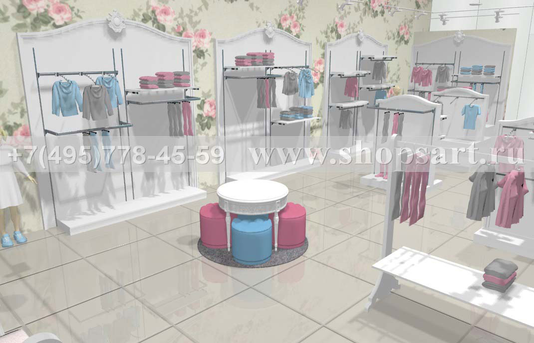 Торговое оборудование коллекции МОНАЛИЗА для детских магазинов Торговое оборудование МОНАЛИЗА для детских магазинов