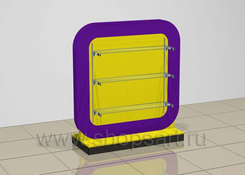 Стойка островная овал экономпанели торговое оборудование БИЖУЛЕНД