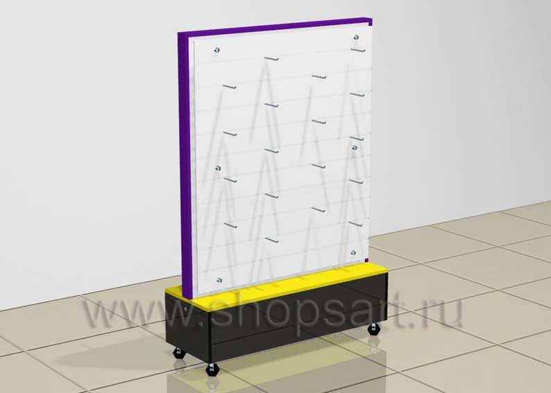 Стойка островная пластиковые панели торговое оборудование БИЖУЛЕНД