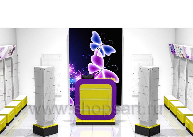 Торговое оборудование коллекции БИЖУЛЕНД для магазинов бижутерии Торговое оборудование БИЖУЛЕНД для магазинов бижутерии