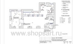 Дизайн проект ювелирного магазина Октябрь Москва Фрунзенская набережная торговое оборудование КОРИЧНЕВАЯ КЛАССИКА Лист 12