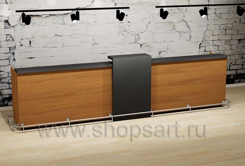 Барная стойка с кассовой зоной мебель для кафе баров ресторанов Лофт