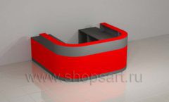 Ресепшн для автосалона радиусный мебель для автосалона автотоваров автозапчастей