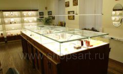 Торговое оборудование ювелирного магазина Амбер коллекция КОРИЧНЕВАЯ КЛАССИКА Фото 07