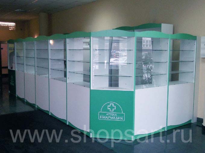 Торговое оборудование аптеки Ниармедик Фото 01