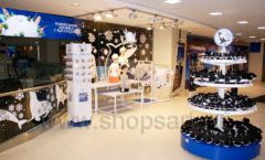 Торговое оборудование детского сувенирного магазина Москвариум ВДНХ ЦВЕТНЫЕ МЕТАЛЛИЧЕСКИЕ СТЕЛЛАЖИ Фото 12