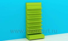 Стеллаж книжный для детского магазина торговое оборудование ЦВЕТНЫЕ МЕТАЛЛИЧЕСКИЕ СТЕЛЛАЖИ