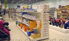 Торговое оборудование в магазине Планета детства ТОРГОВЫЕ СТЕЛЛАЖИ Фото 1