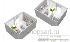 Дизайн проект детского магазина ЁМАЁ Хабаровск торговое оборудование РАДУГА Лист 21