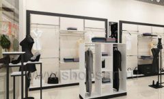 Дизайн интерьера магазина одежды торговое оборудование ЧЕРНО БЕЛАЯ КЛАССИКА Дизайн 16