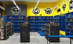 Дизайн интерьера 2 книжного магазина комиксов торговое оборудование КНИГОЛЮБ Дизайн 12