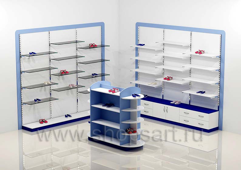 Торговое оборудование коллекции ГОЛУБАЯ ЛАГУНА для детских магазинов Торговое оборудование ГОЛУБАЯ ЛАГУНА для детских магазинов