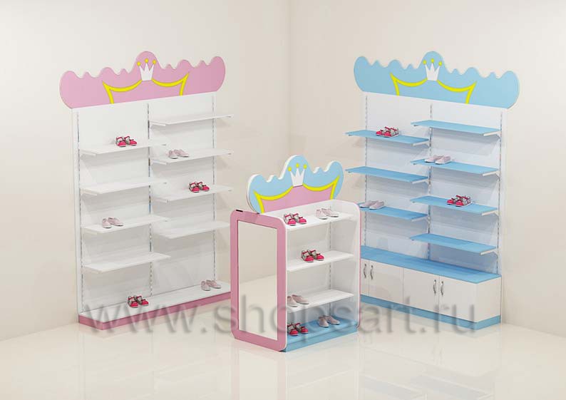 Торговое оборудование коллекции ПРИНЦЕСС для детских магазинов Торговое оборудование ПРИНЦЕСС для детских магазинов