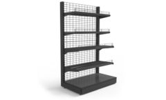 Стеллаж сетчатый торцевой торговое оборудование СЕТЧАТЫЕ СТЕЛЛАЖИ