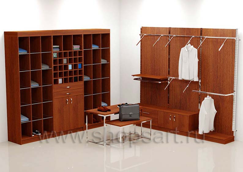 Торговое оборудование коллекции МУЖСКОЙ СТИЛЬ для магазинов мужской одежды Торговое оборудование МУЖСКОЙ СТИЛЬ для магазинов мужской одежды