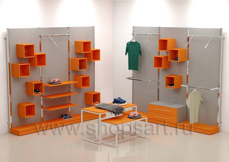 Торговое оборудование коллекции АТЛАНТ для магазинов спортивной одежды Торговое оборудование АТЛАНТ для магазинов спортивной одежды