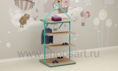 Островная стойка с полками торговое оборудование МАМИН ДОМ
