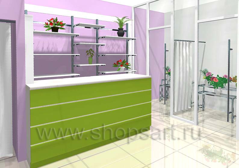 Торговое оборудование коллекции АРОМАТНЫЙ МИР для магазинов цветов Торговое оборудование АРОМАТНЫЙ МИР для магазинов цветов