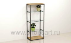 Стеллаж для магазина цветов пристенный торговое оборудование БУКЕТ