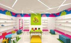 Дизайн интерьера детского магазина Мишутка торговая мебель КАРАМЕЛЬ Дизайн 02