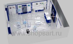 Дизайн интерьера детского магазина Перемена ТРЦ Азовский коллекция ГОЛУБАЯ ЛАГУНА Дизайн 18