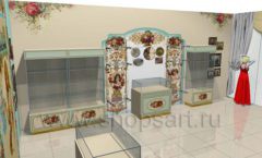 Дизайн интерьера детского магазина Королевская вышивка коллекция ВИНТАЖ Дизайн 06