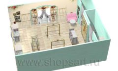 Дизайн интерьера 2 детского магазина Королевская вышивка коллекция ВИНТАЖ Дизайн 11