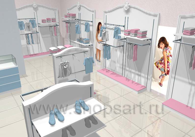 Дизайн детского магазина 2 торговое оборудование МОНАЛИЗА