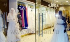 Торговое оборудование свадебного салона LUXURY NOVA ТРЦ Афимолл Сити коллекция ЭЛИТ ГОЛД Фото 10