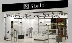Дизайн интерьера магазина обуви Sbalo ТРЦ Гринвич торговое оборудование ЧЕРНОЕ И БЕЛОЕ Дизайн 24