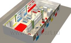 Дизайн магазина детской одежды Детки-конфетки торговое оборудование ГОЛУБАЯ ЛАГУНА Дизайн 10