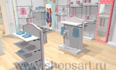Дизайн магазина одежды торговое оборудование ПРЕМИУМ Дизайн 3