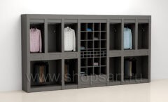 Шкаф большой для рубашек и брюк торговое оборудование МОДНЫЙ ШОПИНГ